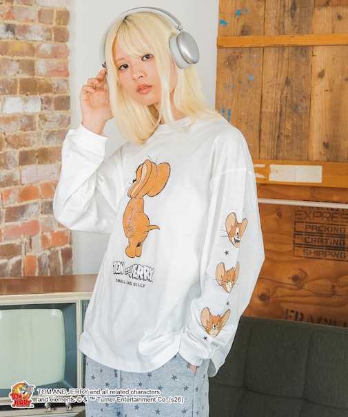 TOM &JERRYグラフィックT(LS)