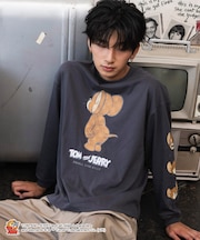 TOM &JERRYグラフィックT(LS)