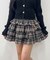 チェックティアードミニスカート