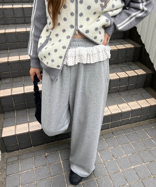 パッチワークスウェットパンツ