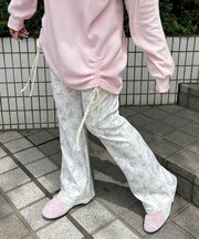 アソートパターンフレアパンツ