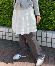 アソートパターンフレアパンツ