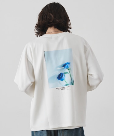 アクセ付きフォトグラフィックT(LS)
