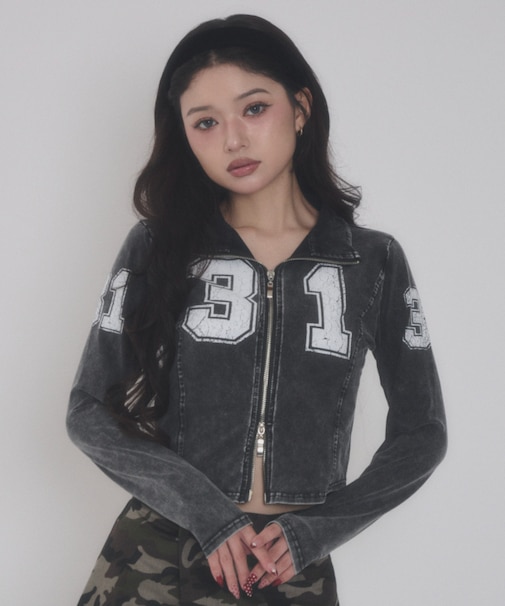 ナンバリングジップトップ