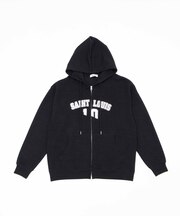 SAINT LOUISニットZIPパーカー
