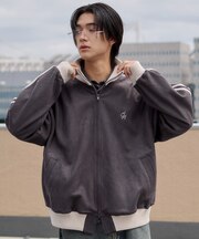 スエードポンチトラックジャケット