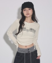 GlamStarヘンリーネックトップ