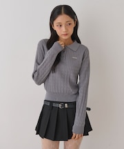 ケーブルLSニット