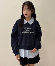 シャツドッキングロゴスウェット
