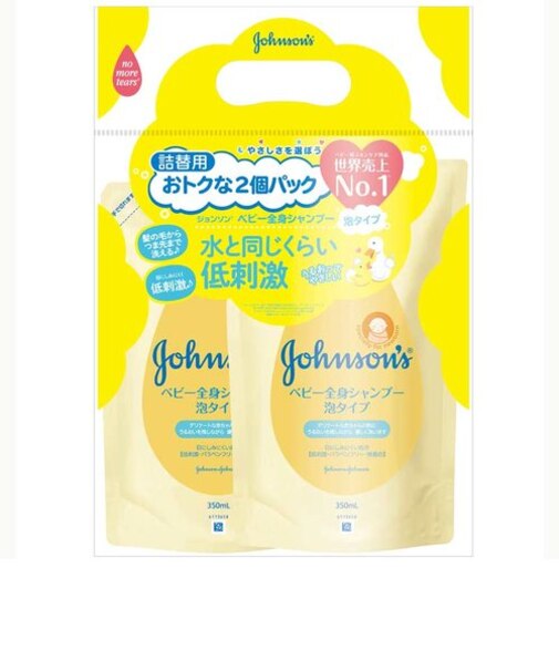 ジョンソンベビー　泡タイプ全身シャンプー詰替用2パック
