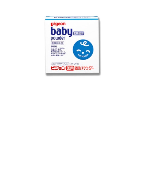 ピジョン 薬用固形パウダー パフ付き