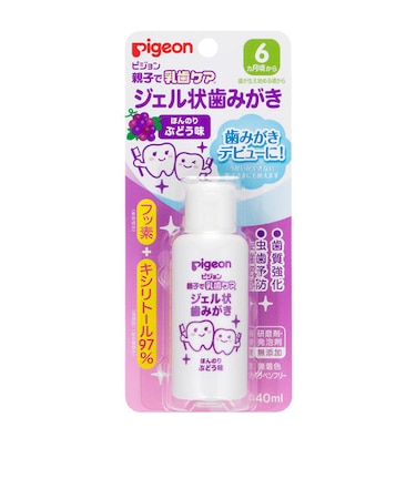 ピジョン　親子で乳歯ケア　ジェル状歯みがき　ぶどう