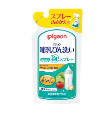 哺乳びん洗い かんたん 泡スプレー 詰めかえ用 250ml