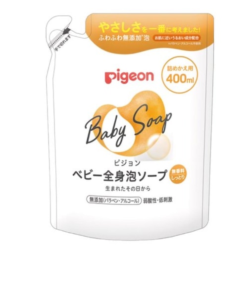 全身泡ソープ 無香料 しっとり 詰めかえ用 400ml