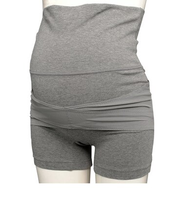 [妊娠初期から産後まで]骨盤サポート妊婦帯パンツ グレー