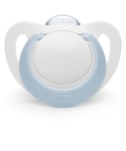 おしゃぶりスター 消毒ケース付き 0-6ヵ月 ブルー