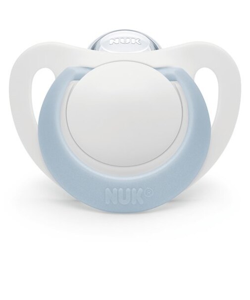 おしゃぶりスター 消毒ケース付き 0-6ヵ月 ブルー