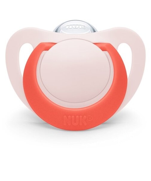 おしゃぶりスター 消毒ケース付き 18-24ヵ月 レッド