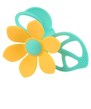 手首にはめて使う お花の 歯がため イエロー