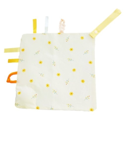 カシャカシャ タグハンカチ フラワー柄