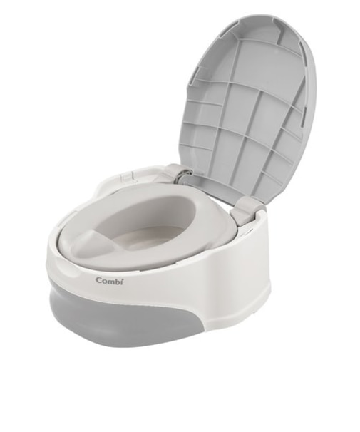 ベビーレーベル 洋式おまるでステップ グレー