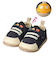 ベビーシューズ　うしろモチーフ　ネイビー