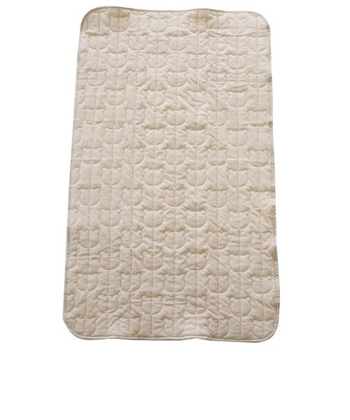 [レギュラーサイズ]綿パイル敷きパッド　ベア　ベージュ