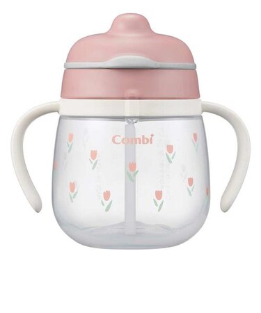 ラクマグ はじめてストロー 240ml ピンク