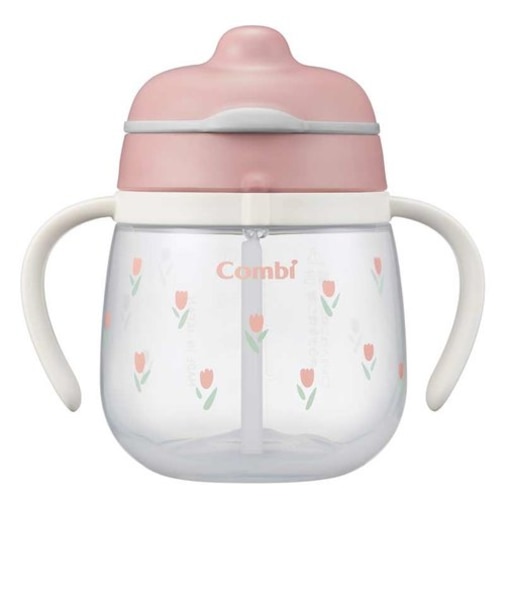 ラクマグ はじめてストロー 240ml ピンク