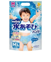 ムーニー 水あそびパンツ ブルー Mサイズ3枚
