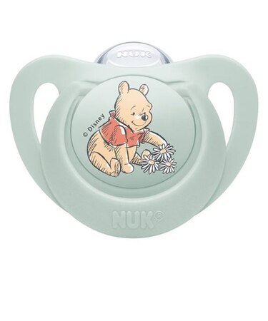 おしゃぶりスター 消毒ケース付き 6-18ヵ月用 プーさん