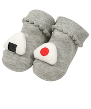 ぬいぐるみ付ソックス　おにぎり