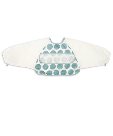 上手に脱ぎやすい 長袖おしょくじエプロン