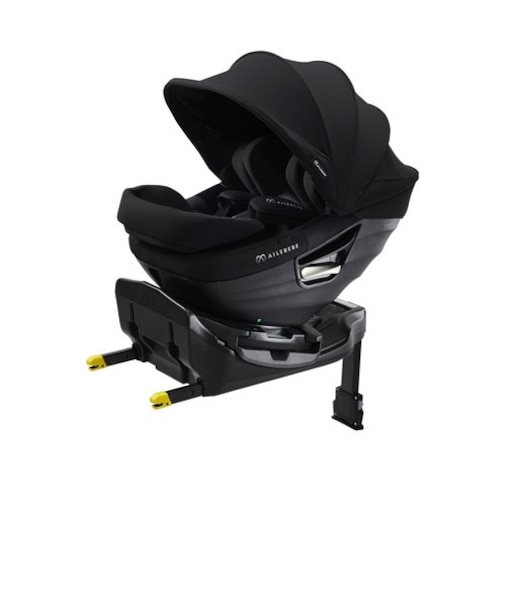 〇[ISOFIX取付×回転式]クルットスライド　ウィ スムースブラック 2024年モデル チャイルドシート