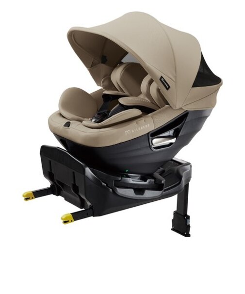 〇[ISOFIX取付×回転式]クルットスライド　ウィ レザーベージュ 2024年モデル チャイルドシート