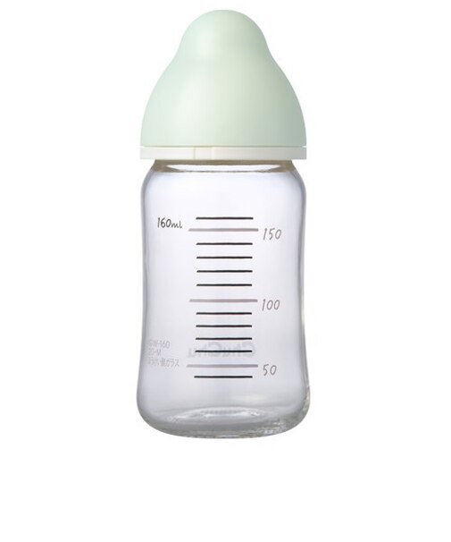 マルチフィット 広口タイプ 耐熱ガラス製 ほ乳瓶 160ml