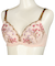 シルエットキレイノンワイヤーブラ　花柄（授乳機能付）　ピンク
