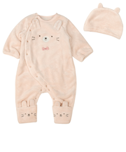 長袖　プレオール　足まですっぽりボア帽子付　ピンク