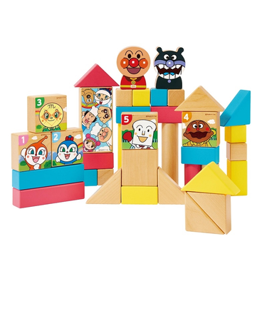 アンパンマン　天才脳筒入りつみ木