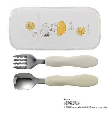 ピーナッツコレクション おはし持ちスプーン・フォーク ケース付 FS