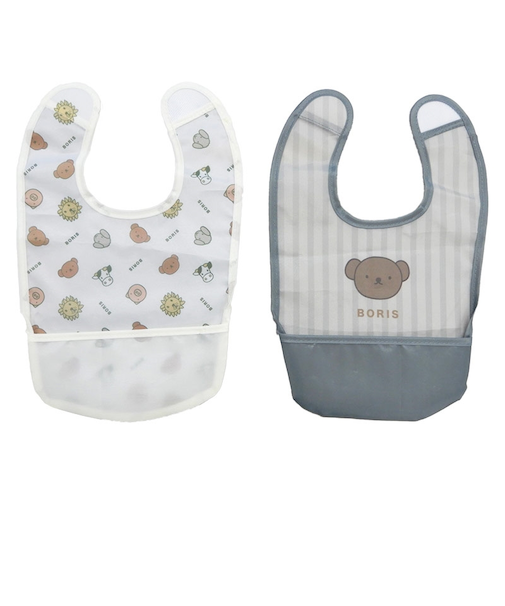 スタイ型 おしょくじエプロン 2枚組 ボリス