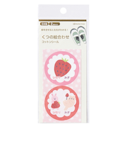 くつの絵合わせコットンシール　いちご