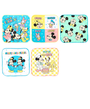 プチタオル5枚組　グレイス　ミッキー＆フレンズ　16ｘ16cm