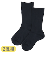 [キッズ]セブンプレミアムスクールソックスクルー丈2足組　ネイビー
