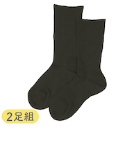 [キッズ]セブンプレミアムスクールソックスクルー丈2足組　ブラック