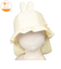 [48・50・52cm]耳つきギャザーハット　うさぎ　アイボリー