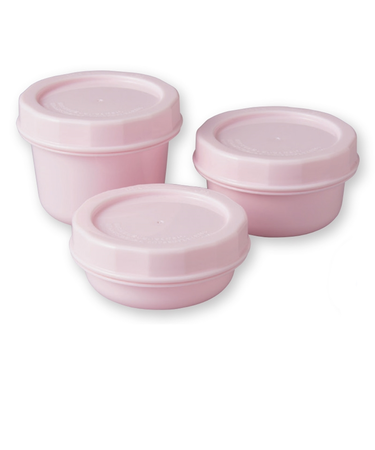 ぎゅっとしまって 汚れスルン 離乳食保存容器セット ピンク