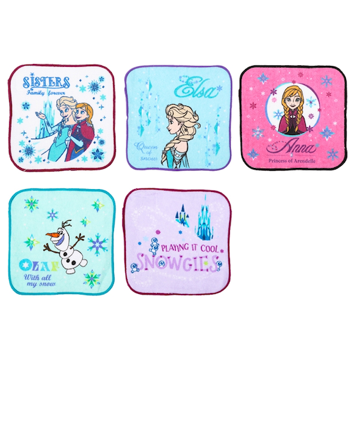 ミニタオル5枚組　アナと雪の女王　フローズンファミリー