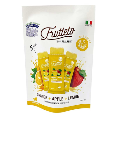 ◎凍らせて食べる フルッテート オレンジ＆アップル＆レモン