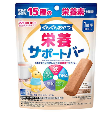 ◎ぐんぐんおやつ 栄養サポートバー ミルクココア味